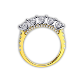 Amélie – Λαμπερό δαχτυλίδι με διαμάντια και κορώνα διακόσμησης.