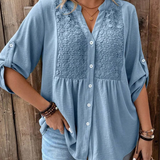 Ariadne – V-Neck Blouse with Buttons