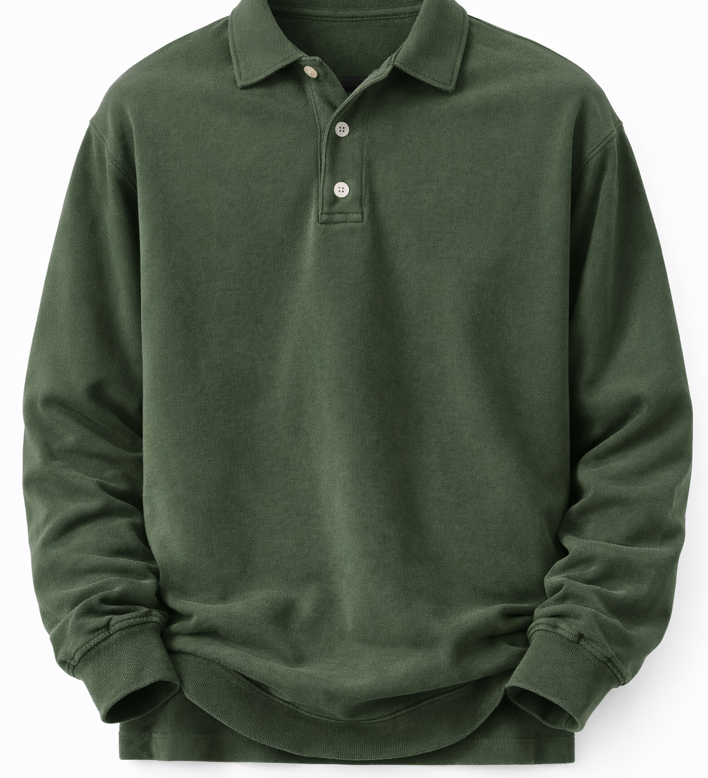 Heitor – Αστική Ρετρό Μακρυμάνικη Μπλούζα με Quarter-Zip