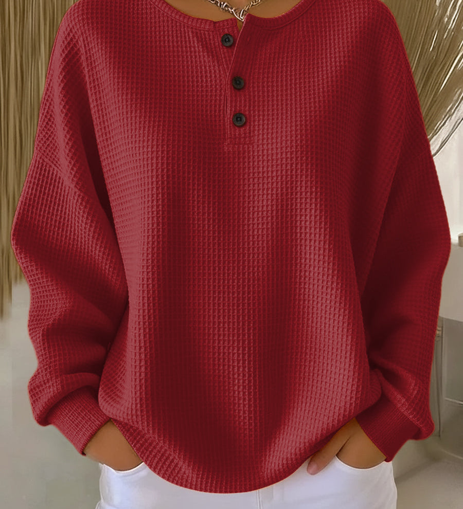 Milagros | Φούτερ Henley Gaufré