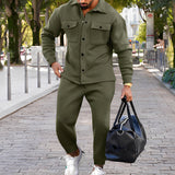 Zeus - Σετ Casual Ανδρικού Πουκαμίσου και Στενών Παντελονιών