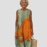 Δανάη | Ωκεάνιο Midi Dress