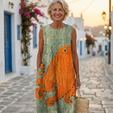 Δανάη | Ωκεάνιο Midi Dress