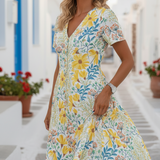 Margaret – Κομψό Φόρεμα με Λουλούδια