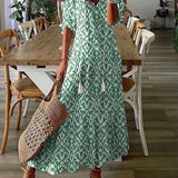 Kleoniki - Elegant Floral Velvet Maxi Dress