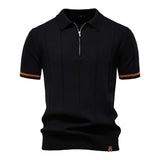 Δημήτριος – Πολυτελές Βαμβακερό Polo με Quarter-Zip