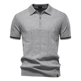 Δημήτριος – Πολυτελές Βαμβακερό Polo με Quarter-Zip