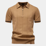 Δημήτριος – Πολυτελές Βαμβακερό Polo με Quarter-Zip
