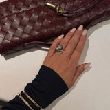 Clutch Τσάντα Melanie με Χρυσό Κόμπο
