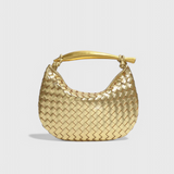 Gerda Bolso Woven Τσάντα με Χρυσή Λαβή
