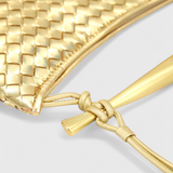 Gerda Bolso Woven Τσάντα με Χρυσή Λαβή