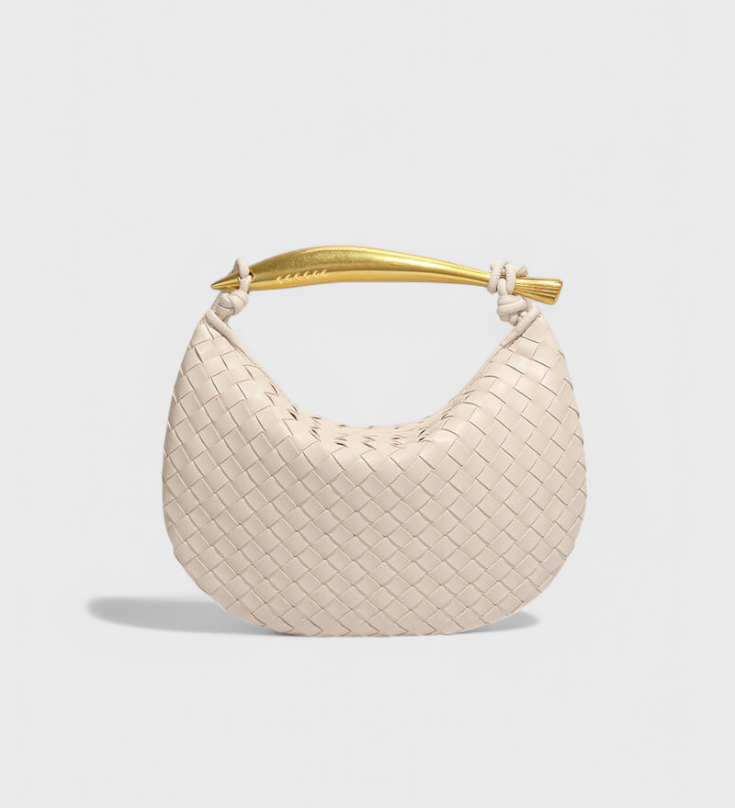 Gerda Bolso Woven Τσάντα με Χρυσή Λαβή