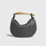 Gerda Bolso Woven Τσάντα με Χρυσή Λαβή