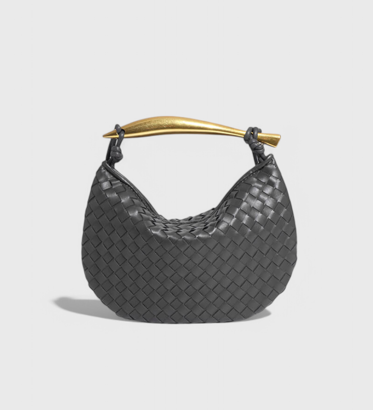 Gerda Bolso Woven Τσάντα με Χρυσή Λαβή