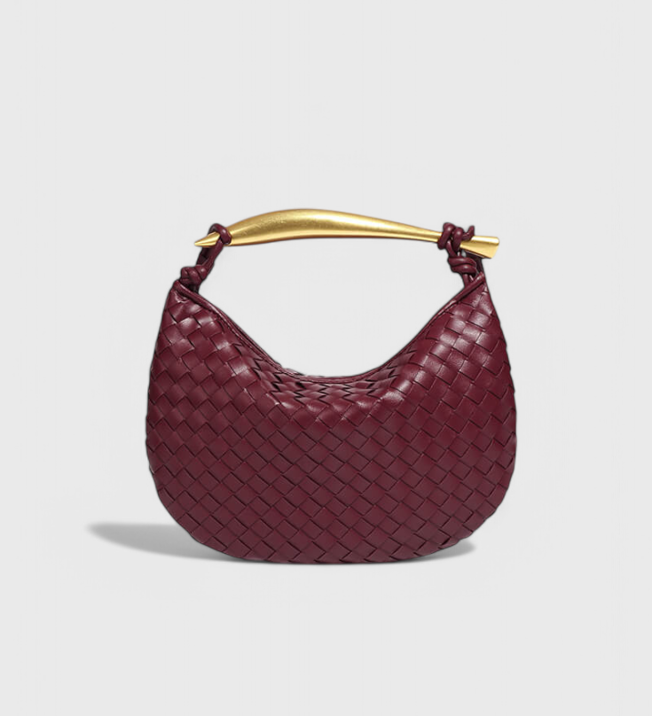 Gerda Bolso Woven Τσάντα με Χρυσή Λαβή