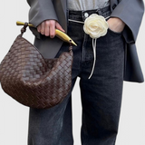 Gerda Bolso Woven Τσάντα με Χρυσή Λαβή