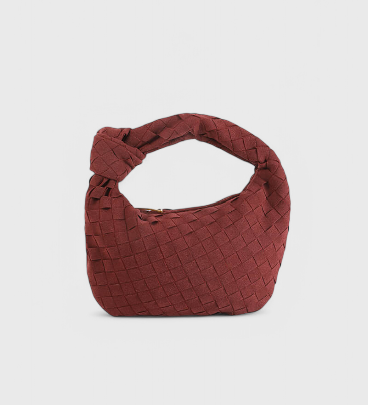 Mini Remi Woven Τσάντα με Κόμπο Λεπτομέρεια
