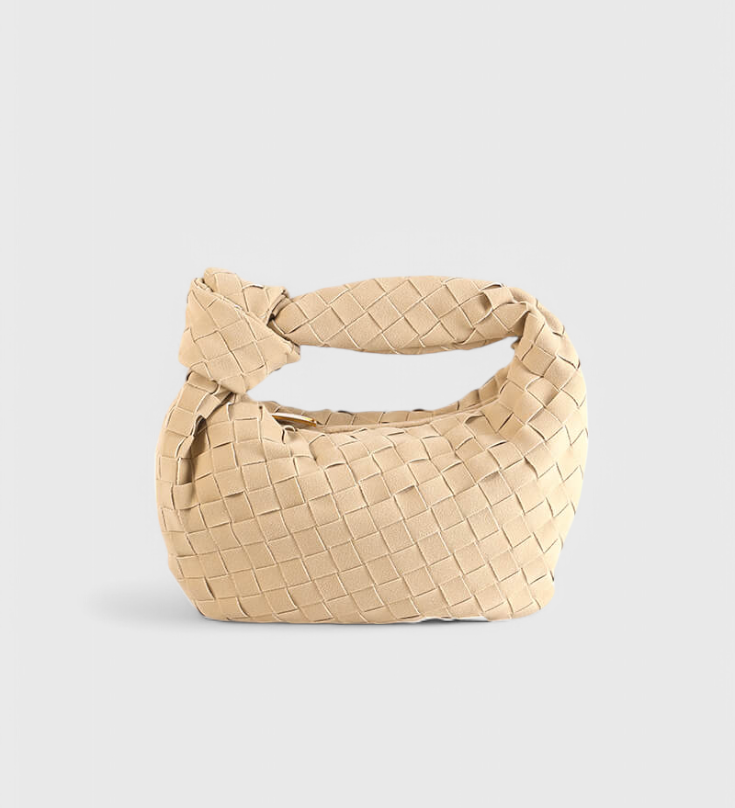 Mini Remi Woven Τσάντα με Κόμπο Λεπτομέρεια