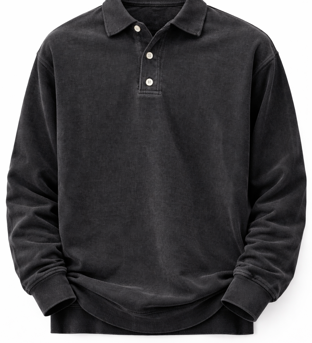 Heitor – Αστική Ρετρό Μακρυμάνικη Μπλούζα με Quarter-Zip