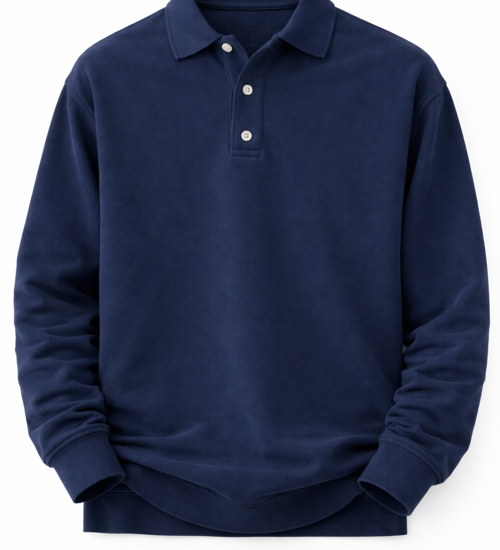 Heitor – Αστική Ρετρό Μακρυμάνικη Μπλούζα με Quarter-Zip