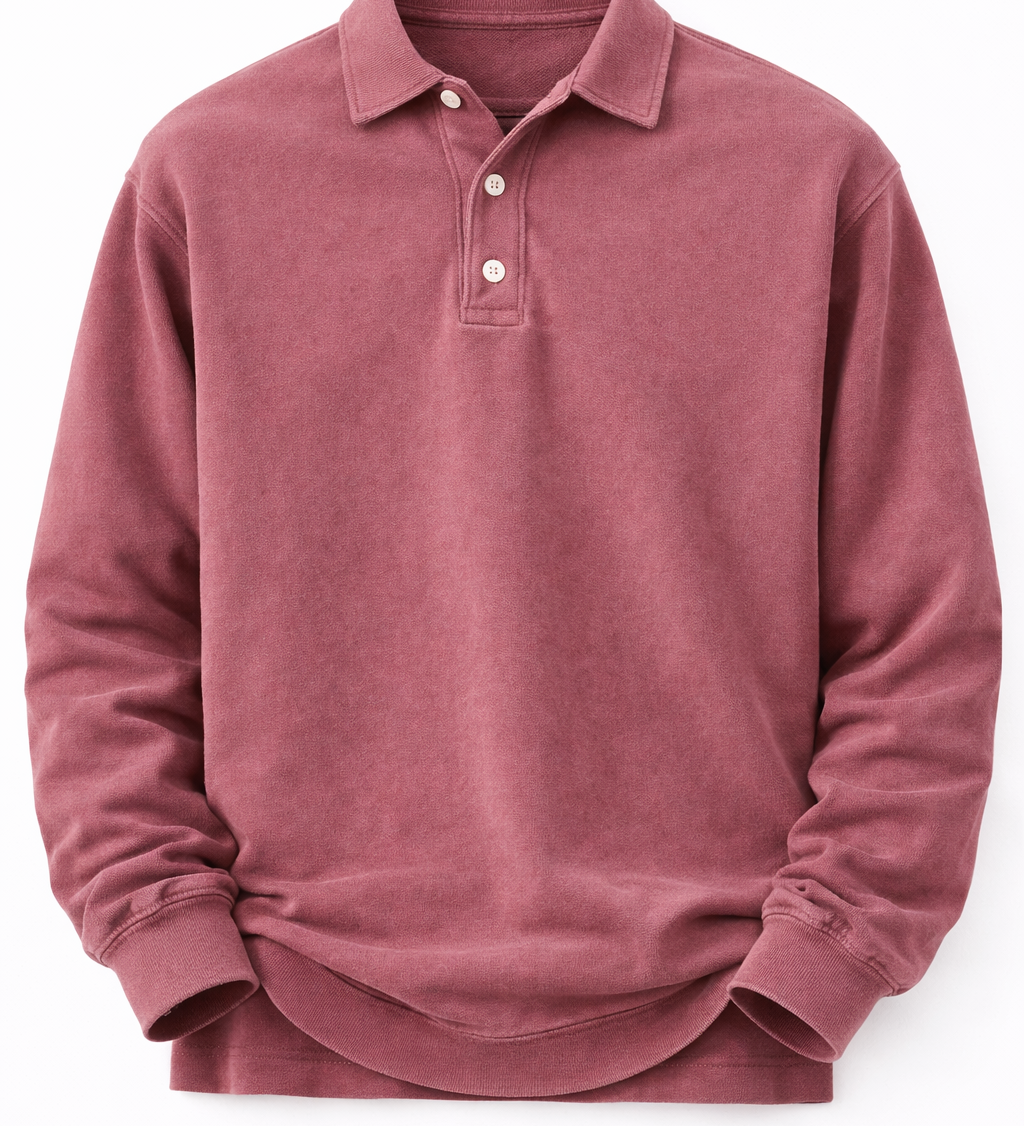 Heitor – Αστική Ρετρό Μακρυμάνικη Μπλούζα με Quarter-Zip