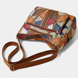 Δερμάτινη Χειροποίητη Τσάντα Πέπι σε Στυλ Μωσαϊκού